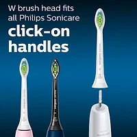 Têtes de brosse de rechange Philips Sonicare DiamondClean, blanc, emballage de 2, HX6062/92
