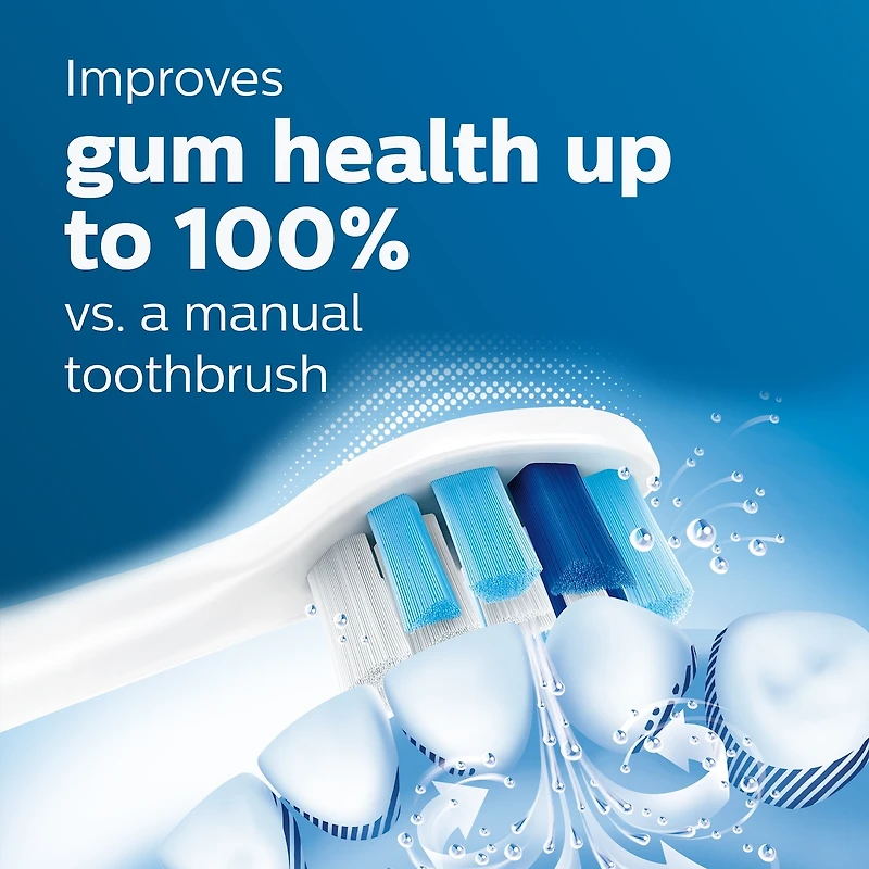Têtes de brosse de rechange Philips Sonicare Optimal Gum Care, blanc, emballage de 3, HX9033/65