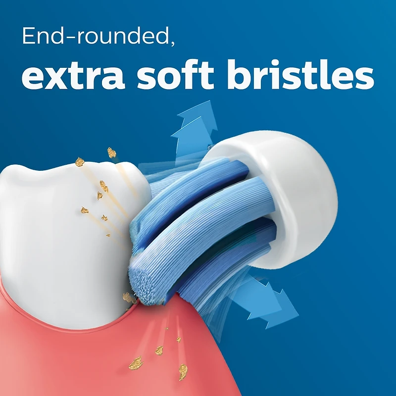 Têtes de brosse de rechange Philips Sonicare Optimal Gum Care, blanc, emballage de 3, HX9033/65