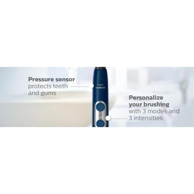 Brosse à dents électrique rechargeable Philips Sonicare ProtectiveClean 6100, bleu marine, HX6871/49