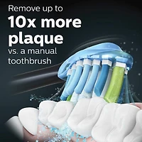 Brosse à dents électrique rechargeable Philips Sonicare ExpertClean 7300, noir, HX9610/17