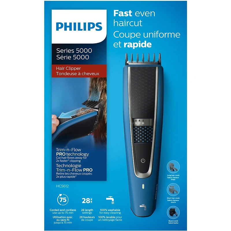 Tondeuse à cheveux Philips de série 5000 HC5612/15