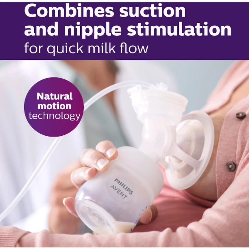 Single Electric Breast Pump Advanced, with Natural Motion Technology, SCF391/62