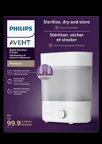 Stérilisateur électrique à vapeur de qualité supérieure Philips Avent avec séchoir, SCF293/00