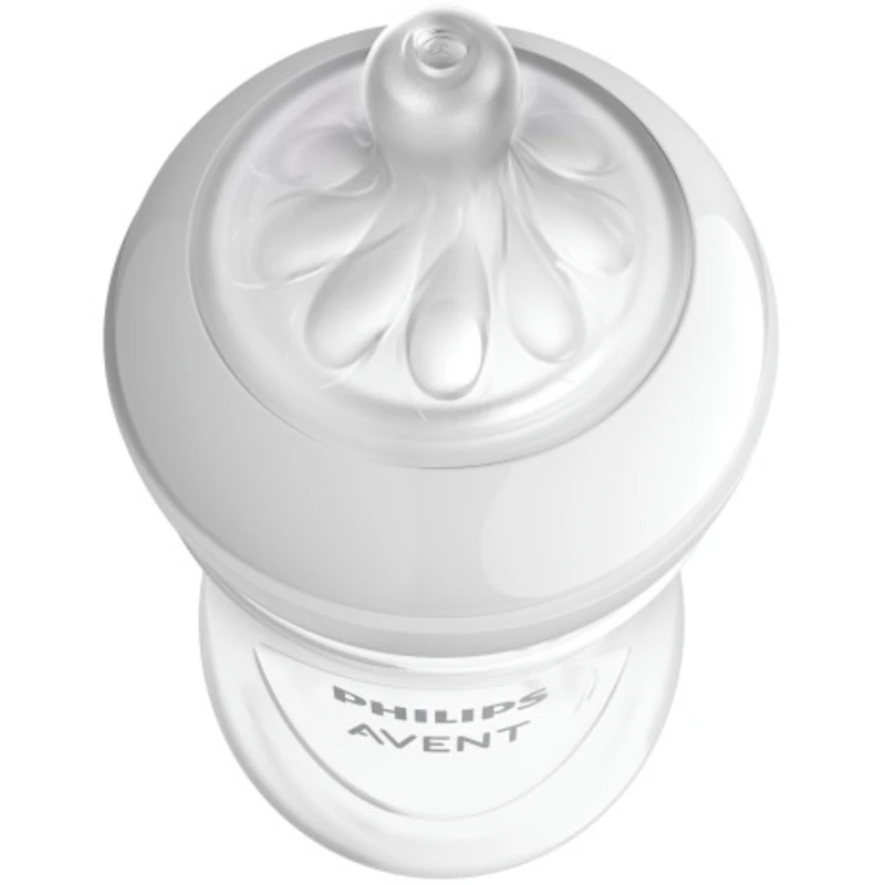 Biberon naturel Philips Avent avec tétine Natural Response, transparent, 4oz, 2pk, SCY900/02