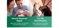 Biberon en verre naturel Philips Avent avec tétine à réponse naturelle, oz, 1 paquet