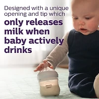 Biberon en Verre Natural Philips Avent avec Tétine Natural Response, 4oz, 3pk
