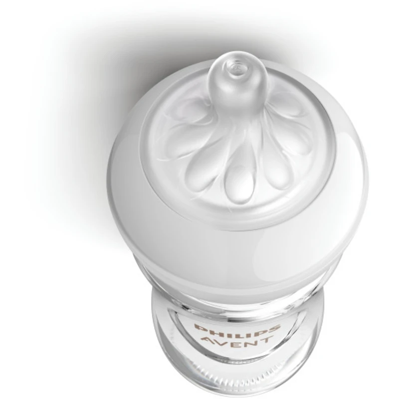 Biberon en verre naturel Philips Avent avec tétine à réponse naturelle, oz, 1 paquet