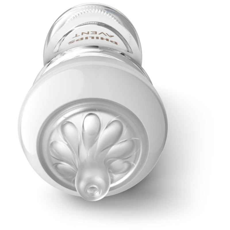 Biberon en verre naturel Philips Avent avec tétine Natural Response, 3pk, SCY913/03