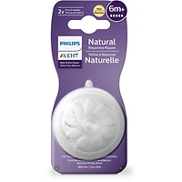 Tétine Natural Response Philips Avent à débit no 5, 6 mois et plus, emb. de 2, SCY965/02