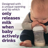 Natural Baby Bottle With Natural Response Nipple, Clear, 9oz, pack