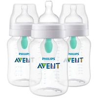 Avent Anti-colic Baby Bottle with AirFree Vent, 9oz, 3 pack, SCY703/03