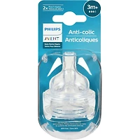 Biberon anti-colique Philips Avent Flow 3 Tétine, 2pk, SCY763/02