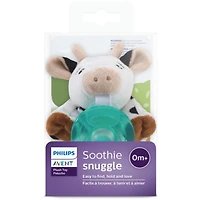 Peluche câlin pour suce Soothie Philips Avent, 0 mois et plus, vache, SCF347/05