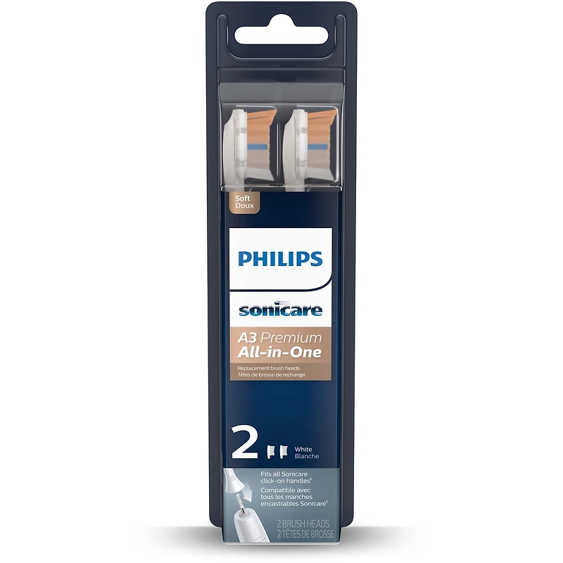 Tétes de brosse de rechange Philips Sonicare All-in-One blanche