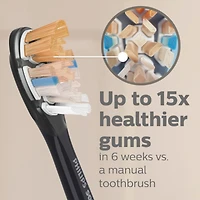 Têtes de rechange pour la brosse à dents Philips Sonicare Premium All-in-One (A3), HX9092/95, reconnaissance intelligente, noires, paquet de 2