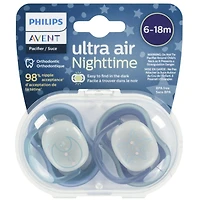 Suce ultra-aérée Philips Avent pour bébés de 6 à 18 mois, motifs étoile et lune, SCF376/13
