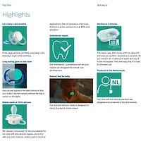 Suce ultra-aérée Philips Avent pour bébés de 6 à 18 mois, motifs étoile et lune, SCF376/13