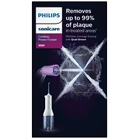 Power Flosser 3000 sans fil, irrigateur buccal, blanc, HX3806/21