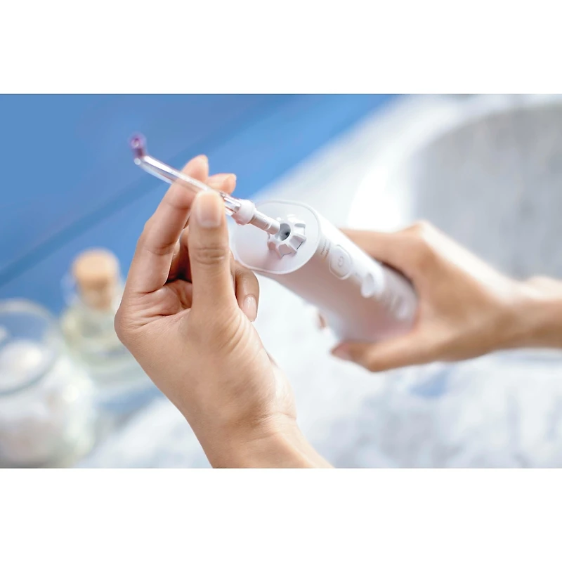 Power Flosser 3000 sans fil, irrigateur buccal, blanc, HX3806/21