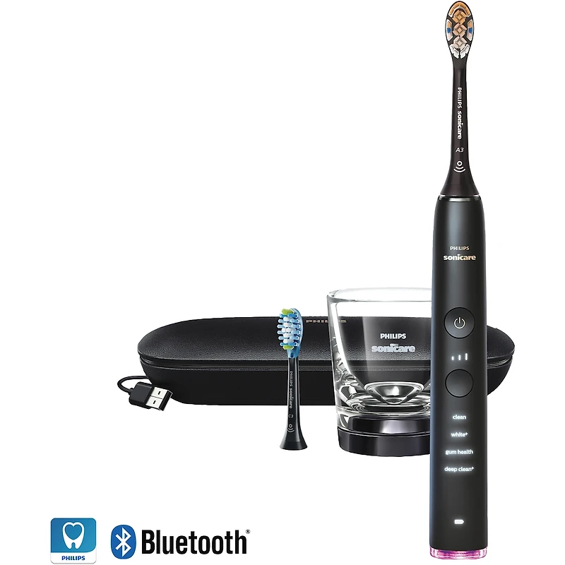 Brosse à dents électrique rechargeable Philips Sonicare DiamondClean Smart 9350, noir, HX9902/76