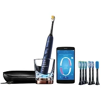 Brosse à dents électrique rechargeable Philips Sonicare DiamondClean Smart 9700, Bleu lunaire, HX9957/71