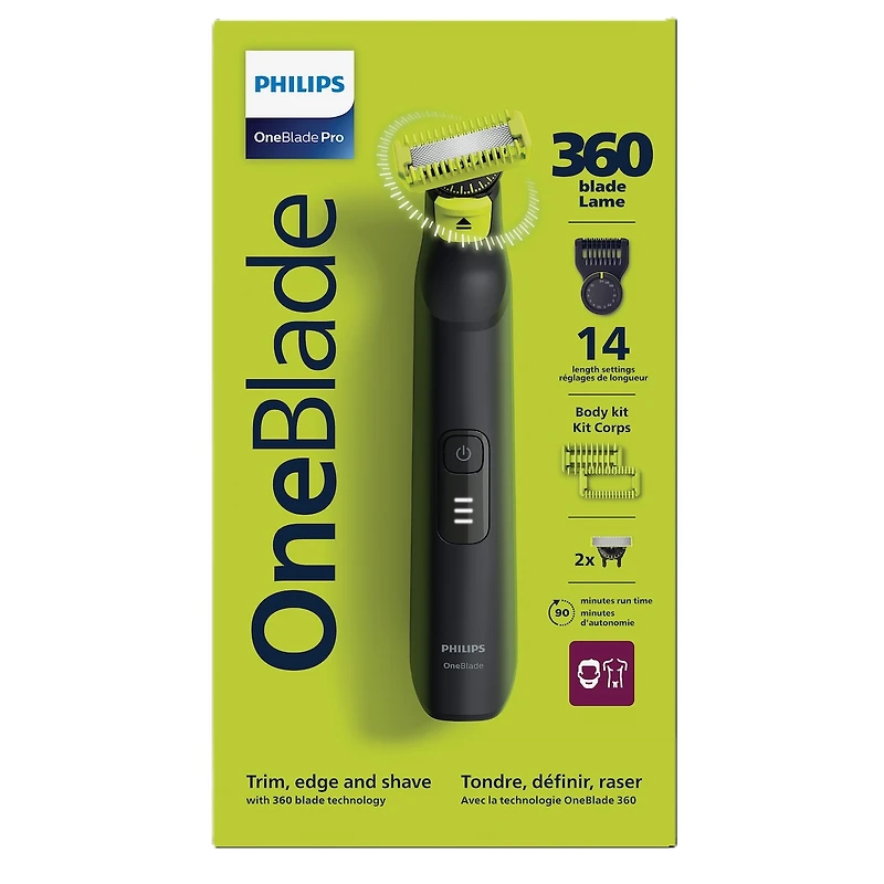 OneBlade 360 Face & Body Pro, 14-length settings, QP6542/15