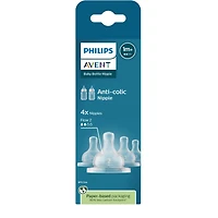 Anti-colic Baby Bottle Flow 4 Nipple, 4pk