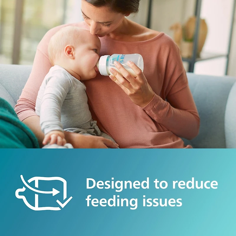 Anti-colic Baby Bottle Flow 4 Nipple, 4pk