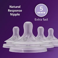 Philips Avent Lot de 4 tétines Natural Response Flow 5