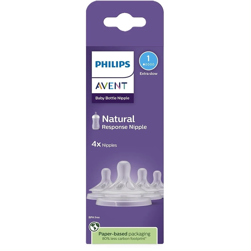 Philips Avent Natural Response Nipple Flow 5, 4 pack