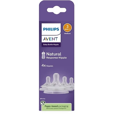 Natural Response Nipple Flow 5, 4 pack