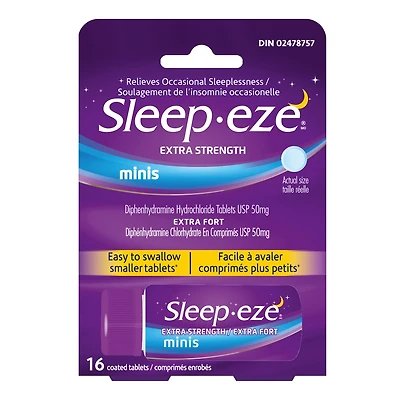 Sleep-eze Extra Strength Minis Coated Tablets