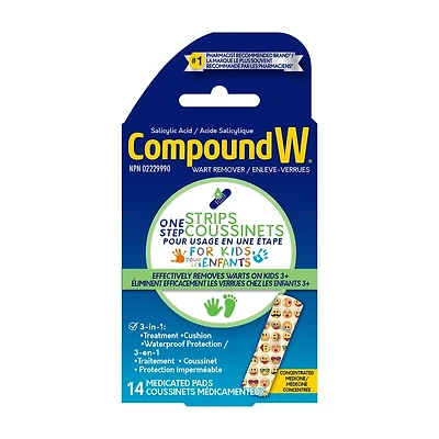 CompoundW Pour Enlever Les Verrues Puissance Maximum Coussinets Pour Enfants