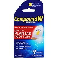 Compound W Pour Enlever Les Verrues Puissance Maximum Coussinets De Verrues Plantaires Pour Usage En Une Étape