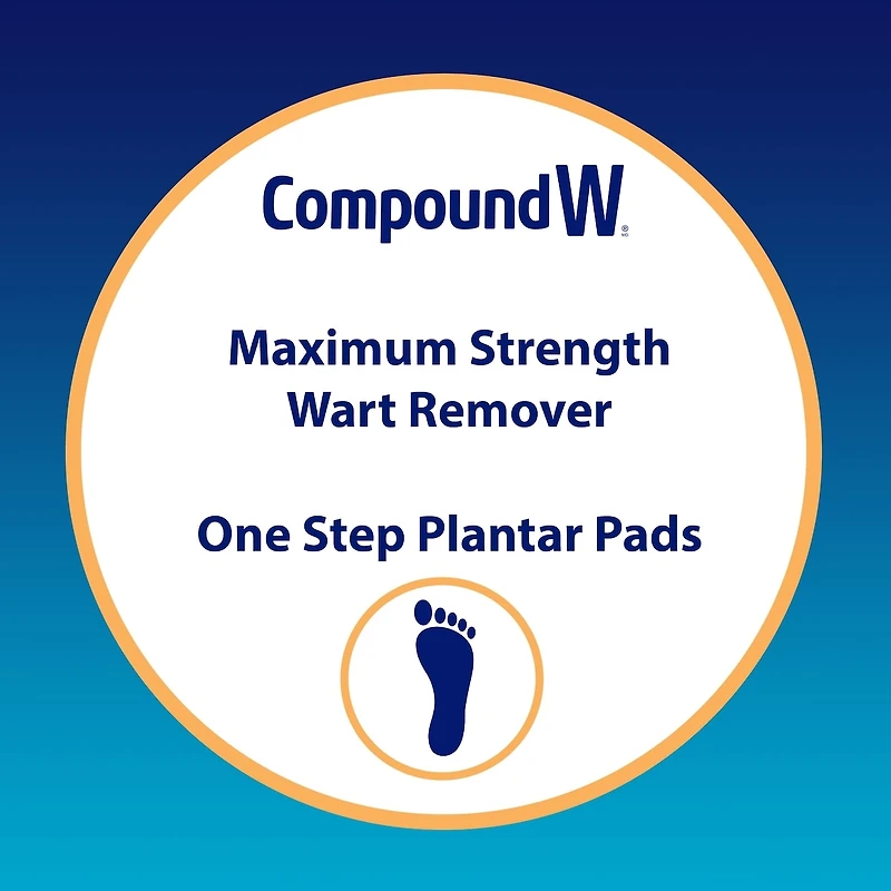 Compound W Maximum Strength One Step Plantar Foot Pads