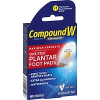Compound W Pour Enlever Les Verrues Puissance Maximum Coussinets De Verrues Plantaires Pour Usage En Une Étape