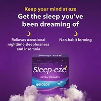 Sleep-eze Gelcaps Extra Fort La Solution Contre L'insomine
