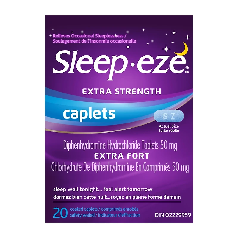 Sleep-eze Extra Fort La Solution Contre L'insomine Comprimes-Capsules Enrobes