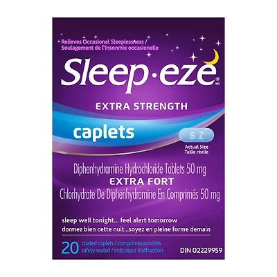Sleep-eze Extra Fort La Solution Contre L'insomine Comprimes-Capsules Enrobes