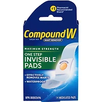 Compound W Puissance Maximum Coussinets Invisibles Pour Usage En Une Étape