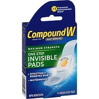 Compound W Puissance Maximum Coussinets Invisibles Pour Usage En Une Étape