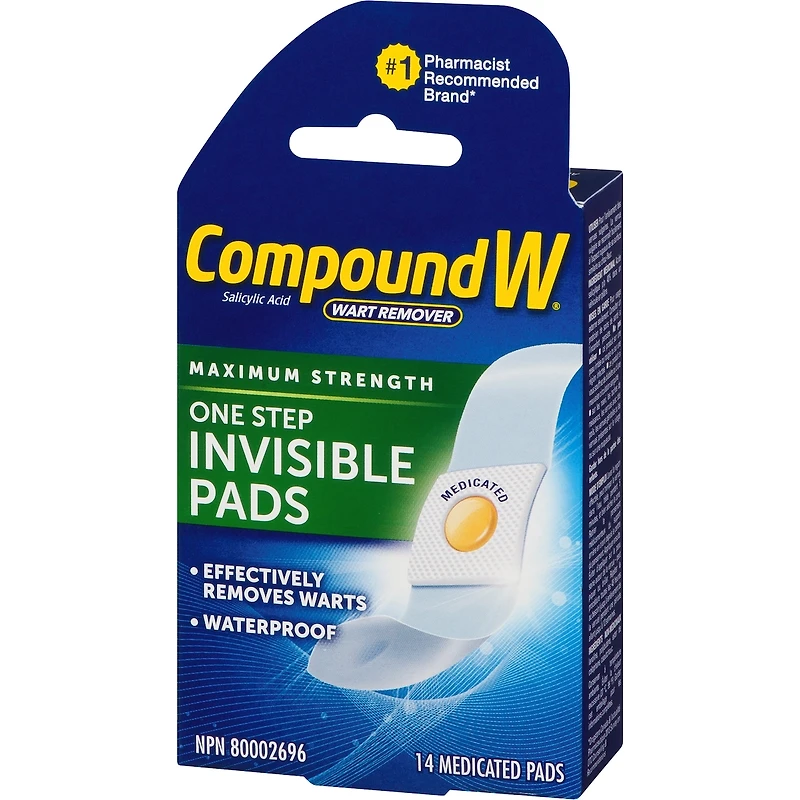 Compound W Puissance Maximum Coussinets Invisibles Pour Usage En Une Étape