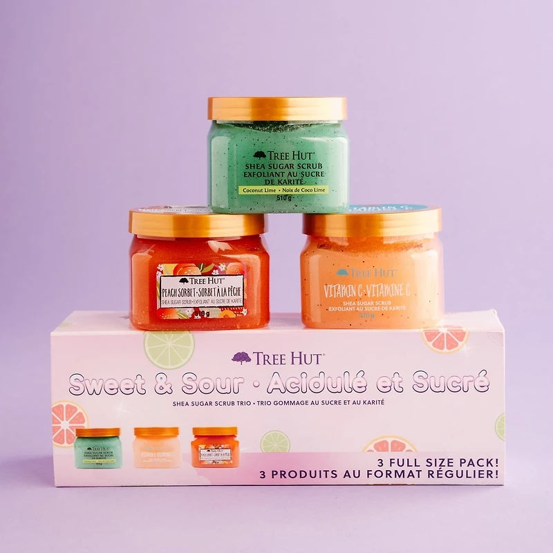 Trio Gommage Au Sucre Et Au Karite