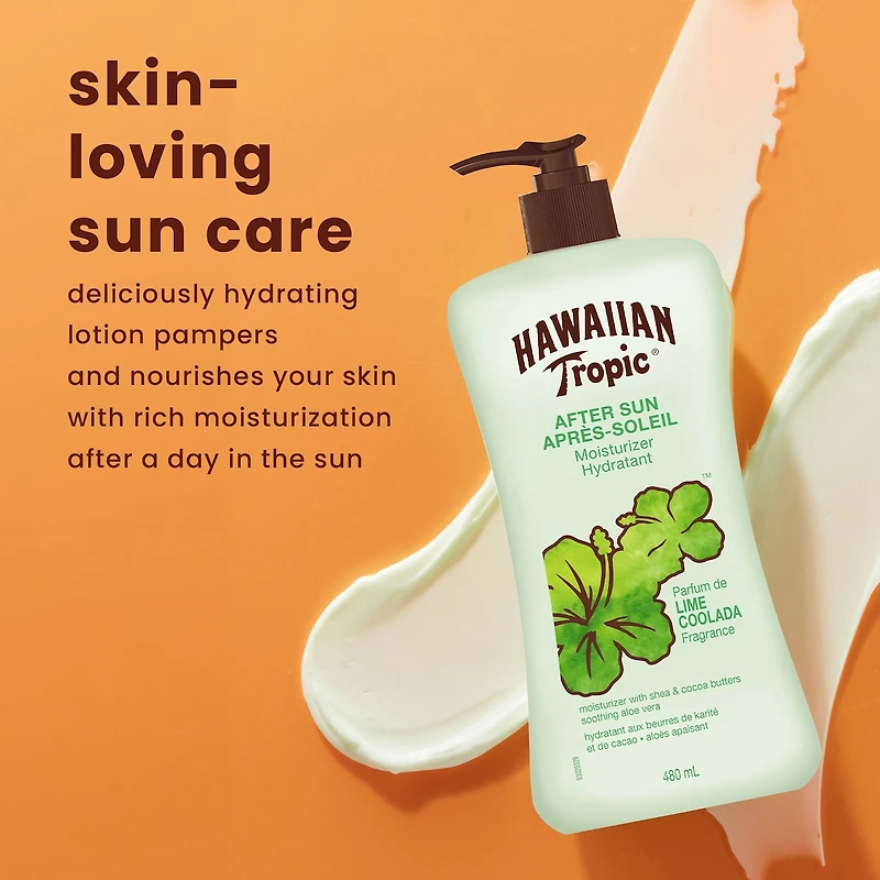 Après-soleil hydratant au parfum de lime coolada