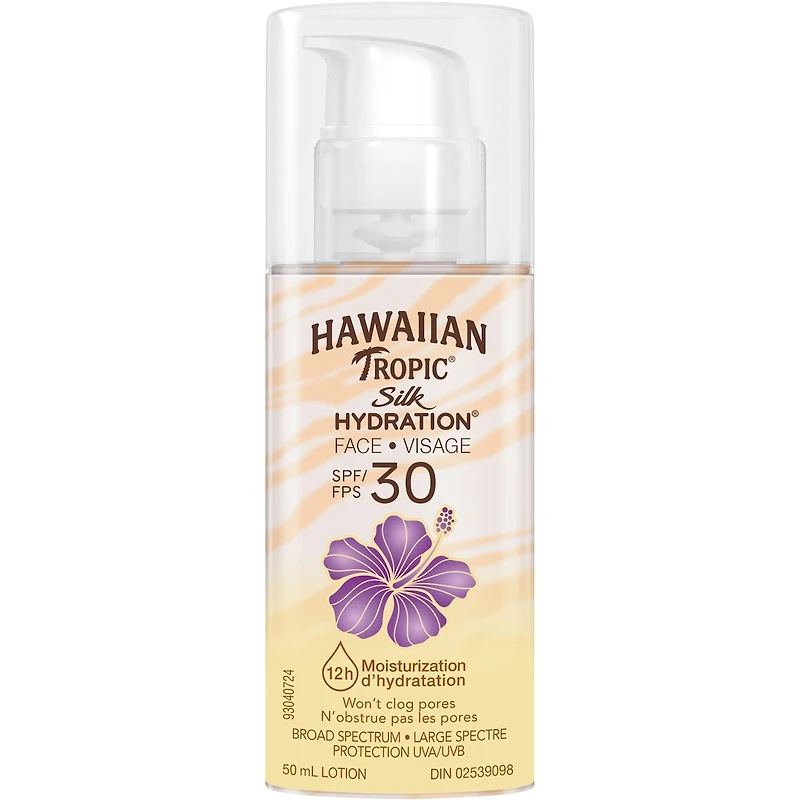 Lotion écran solaire Silk HydrationMD WeightlessMC sans huile pour le visage, FPS 30