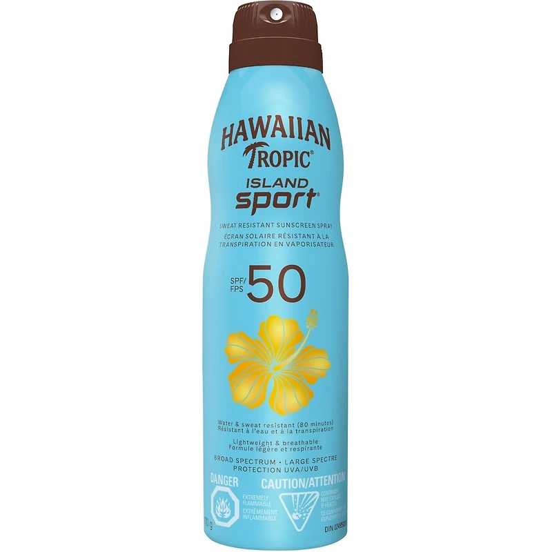 ISLAND SPORT® Sweat Resistant Sunscreen Spray, SPF 50