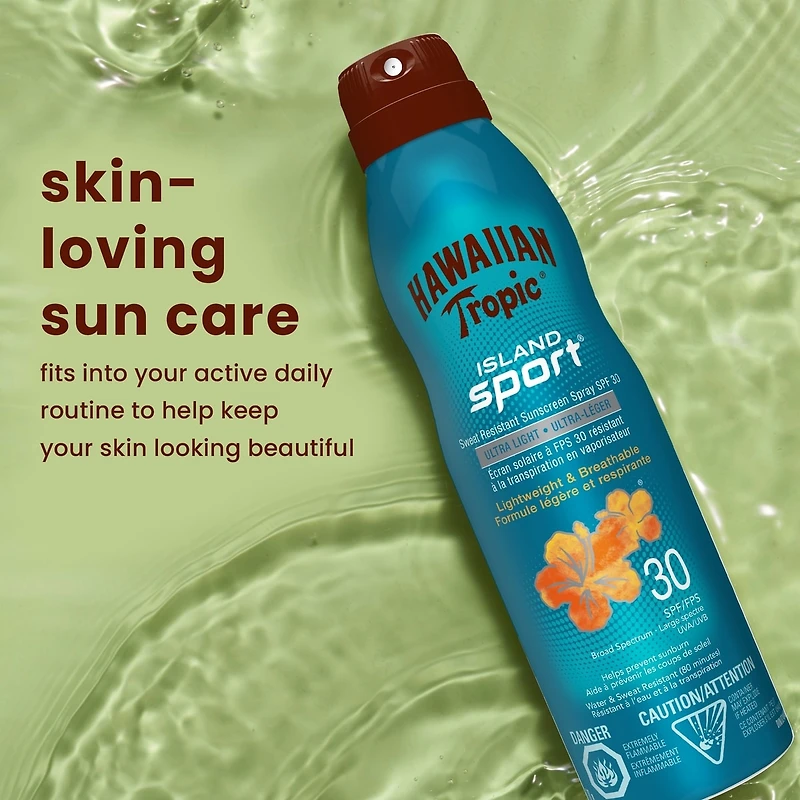 Écran solaire Island SportMD résistant à la transpiration en vaporisateur de Hawaiian TropicMD, FPS 50