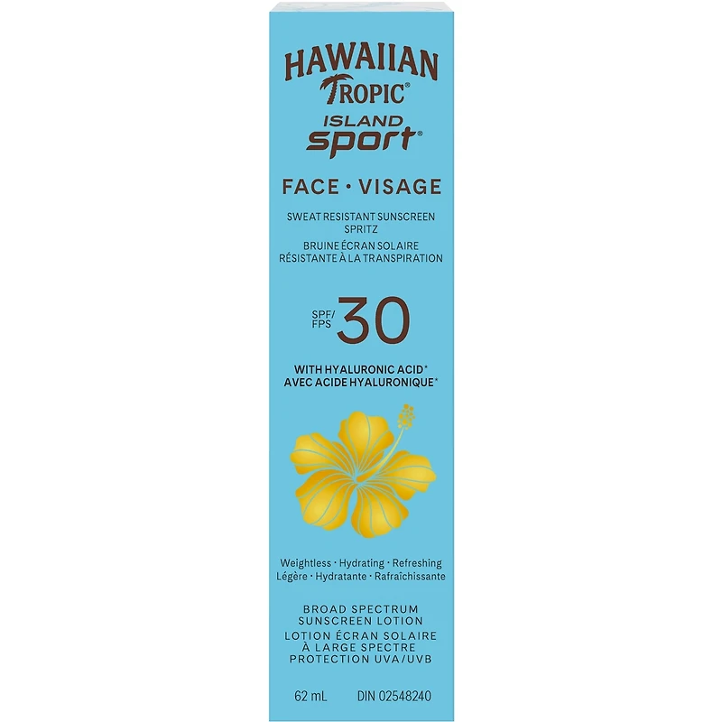 Hawaiian Tropic® Island Sport® FACE Sunscreen Spritz SPF 30
