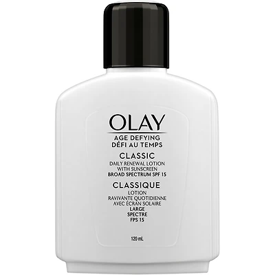 Lotion ravivante classique Défi au temps avec FPS 15